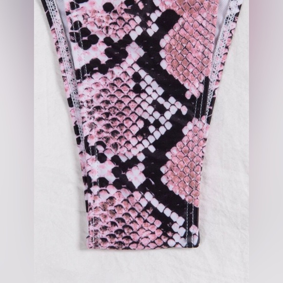 🩷 GORG CUTOUT BIKINI 🩷 WOMENS SMALL SNAKE PRINT HOT BIKINI - Picture 6 of 6